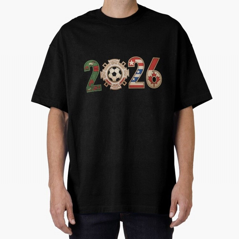 2026 Oversized T-Shirt Bring Champion Energy into the FIFA World Cup 2026 Journey through Messi, Neymar and Mbappe Highlights, Brazil, Portugal and Argentina Pride, Football Passion, Legendary Performances, Festival Vibes and Supporter Community;