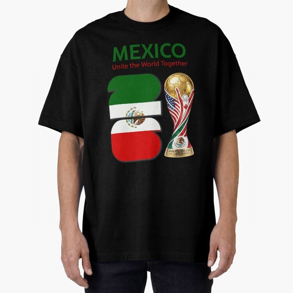 World Cup 2026, IMG 022, MEXICO 001 Oversized T-Shirt Bring FIFA World Cup 2026 USA Canada Mexico Spirit, Inspired by Spain, Messi, Global Supporter Spirit, Legendary Goals, National Colors and Tournament Celebration; Perfect for Supporters Who