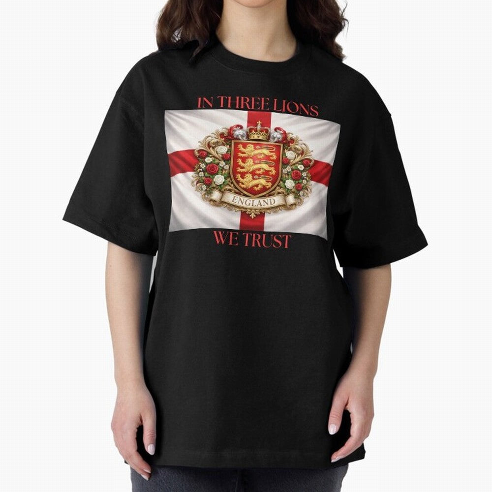 ENGLAND Oversized T-Shirt Bring Supporter Culture to FIFA World Cup 2026 USA Canada Mexico Spirit, Centered on Brazil, Messi, Soccer Culture, Superstar Moments, National Team Dreams and Competitive Fire; Made for Collectors Who Enjoy Iconic