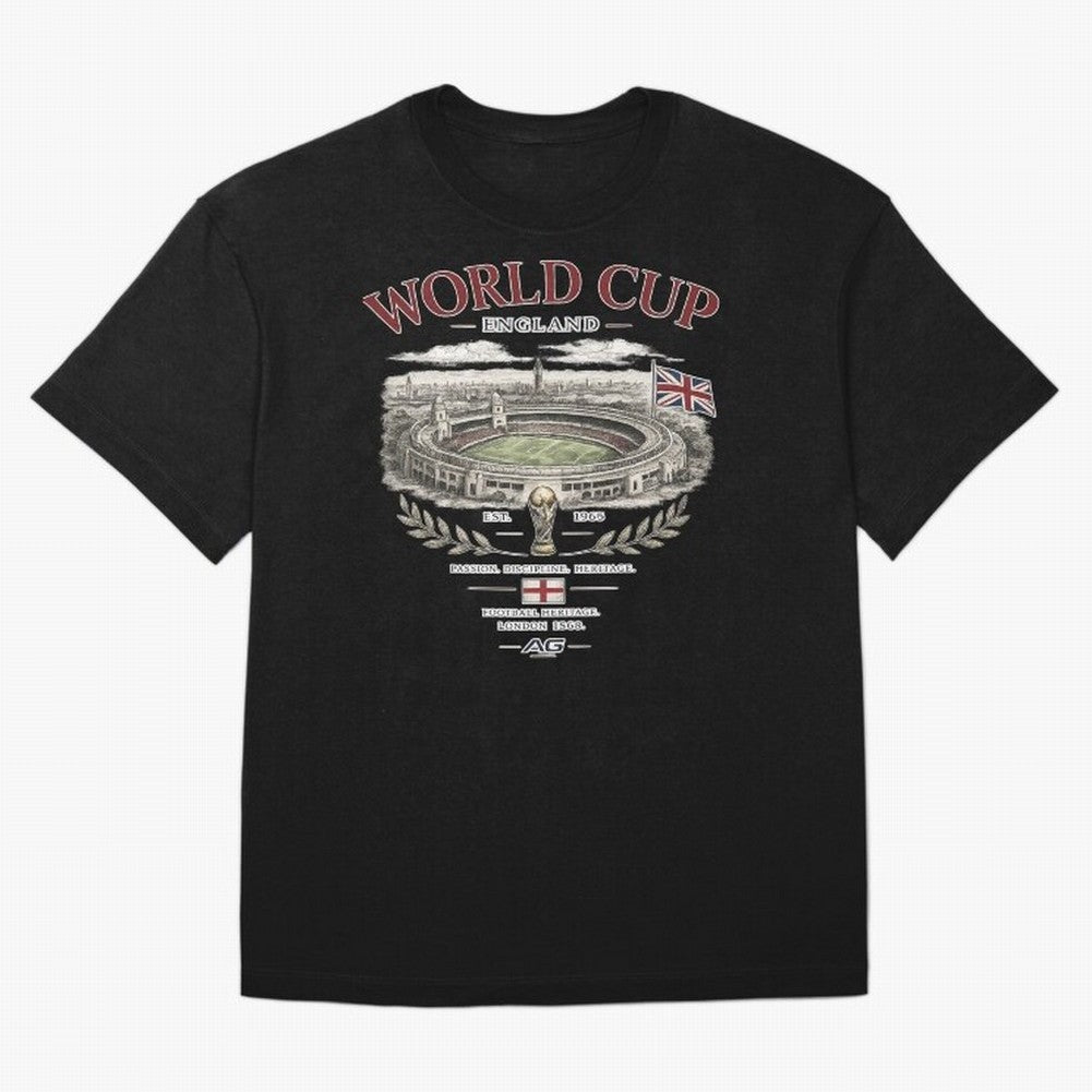 England World Cup Wembley Streetwear Oversized T-Shirt Back the Journey through FIFA World Cup 2026 USA Canada Mexico Capturing Mbappe and Neymar, Portugal Energy, Global Supporter Spirit, Legendary Goals, National Colors and Tournament