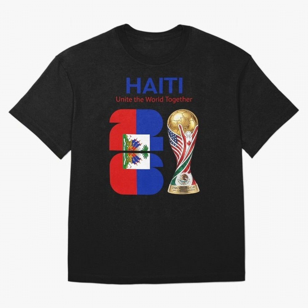 World Cup 2026, IMG 024, HAITI 014 Oversized T-Shirt Bring Trophy Dreams to FIFA World Cup 2026 Group Stage Spirit, Filled with France and Portugal, CR7 and Messi, Tournament Hype, Historic Matchups, Family Viewing Parties and Global Sports Pride;