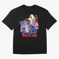 USA 2026 WORLD CUP Oversized T-Shirt Show Fan Pride Across FIFA World Cup 2026 Group Stage Spirit, Driven by Brazil, Messi, Neymar and Mbappe, Tournament Hype, Historic Matchups, Family Viewing Parties and Global Sports Pride; Great for Watch