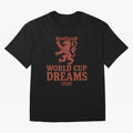 Scotland World Cup Dreams 2026 Oversized T-Shirt Celebrate Global Passion for FIFA World Cup 2026 Built around CR7 and Messi, Spain Energy, Football Festival Excitement, Trophy Ambitions, Country Rivalries and Star Player Buzz; Ideal for Passionate