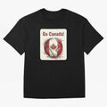 Go Canada Soccer Ball Flag | Canadian Football Fan Graphic Tee Oversized T-Shirt Keep the Match Day Mood of FIFA World Cup 2026 Group Stage Spirit, Capturing Germany, Cristiano Ronaldo, Global Supporter Spirit, Legendary Goals, National Colors and