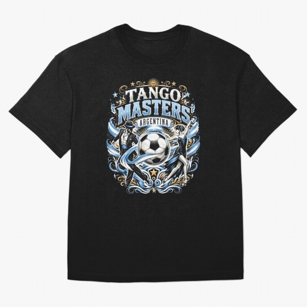 Tango Masters Argentina World Cup 2026 Oversized T-Shirt Feel the Roar of Match Day Hype around FIFA World Cup 2026 USA Canada Mexico, Mbappe, Argentina, France and Brazil, Classic Soccer Heritage, Championship Pressure, Fan Loyalty and