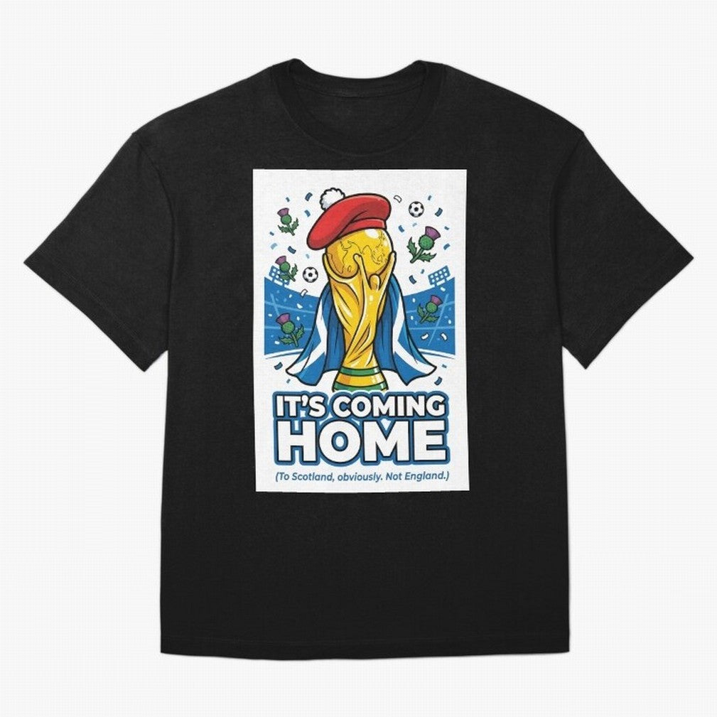 It's Coming Home Oversized T-Shirt Relive FIFA World Cup 2026 USA Canada Mexico Spirit, Celebrating England, France and Netherlands, Neymar, Vintage Soccer Flavor, Modern Football Stars, National Flags and Final Night Emotion; Created for Match Day