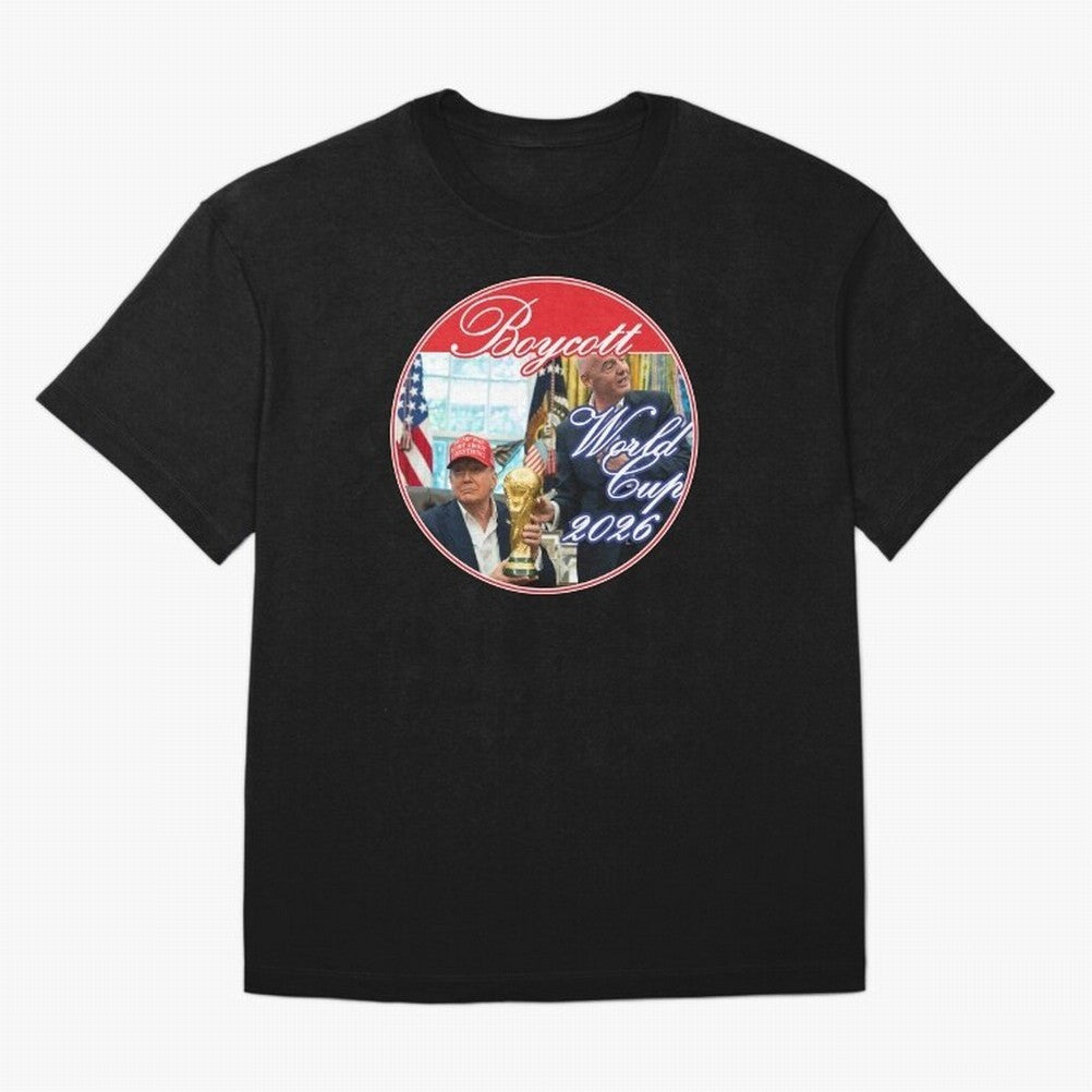 Boycott World Cup 2026 Oversized T-Shirt Represent Fans Who Live for Match Day Hype around FIFA World Cup 2026 Group Stage, Cristiano Ronaldo, Haaland and CR7, Brazil, Portugal and Argentina, Champion Mindset, Group Stage Buzz, Knockout Tension and