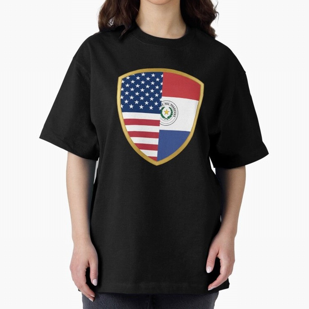 FIFA World Cup -USA v Paraguay Oversized T-Shirt Build the FIFA World Cup 2026 Group Stage Journey through Cristiano Ronaldo Highlights, France and Portugal Pride, Football Passion, Legendary Performances, Festival Vibes and Supporter Community;