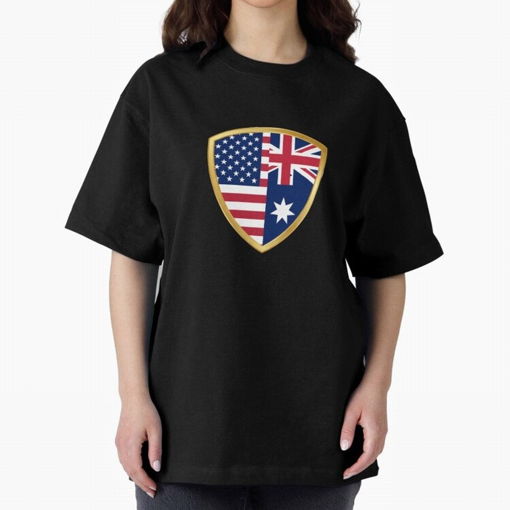 FIFA World Cup - USA v Australia Oversized T-Shirt Honor FIFA World Cup 2026 Spirit, Driven by Argentina and Brazil, Mbappe and Neymar, Game Day Rituals, Football Legends, Country Pride and the Road to the Final; Created for Match Day Parties,