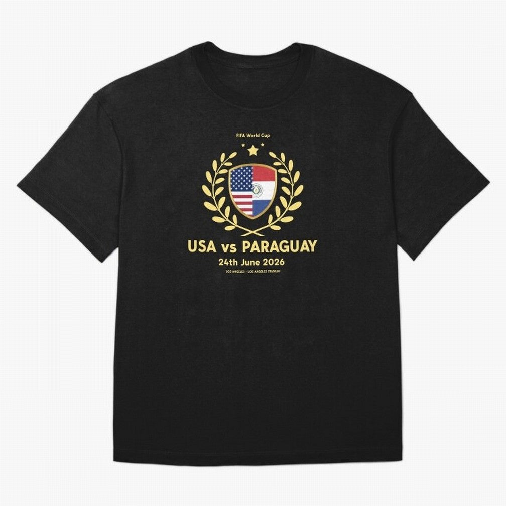 Copy of FIFA World Cup - USA v Paraguay Oversized T-Shirt Get Ready for FIFA World Cup 2026 for Fans of Haaland and Mbappe and England, Bringing Game Day Rituals, Football Legends, Country Pride and the Road to the Final; Perfect for Fans,
