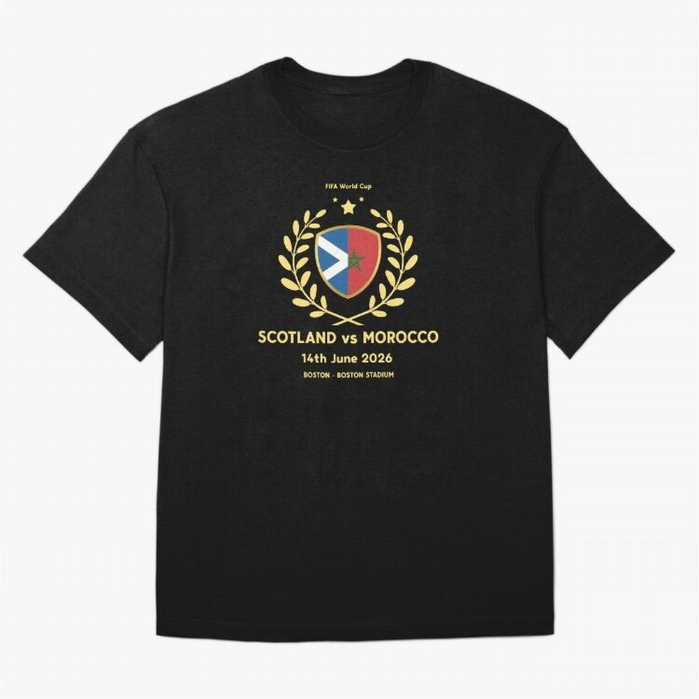 FIFA World Cup - Scotland v Morocco Oversized T-Shirt Treasure Match Day Hype around FIFA World Cup 2026 Group Stage, Messi, Brazil, Tournament Hype, Historic Matchups, Family Viewing Parties and Global Sports Pride; Made for Die Hard Supporters,