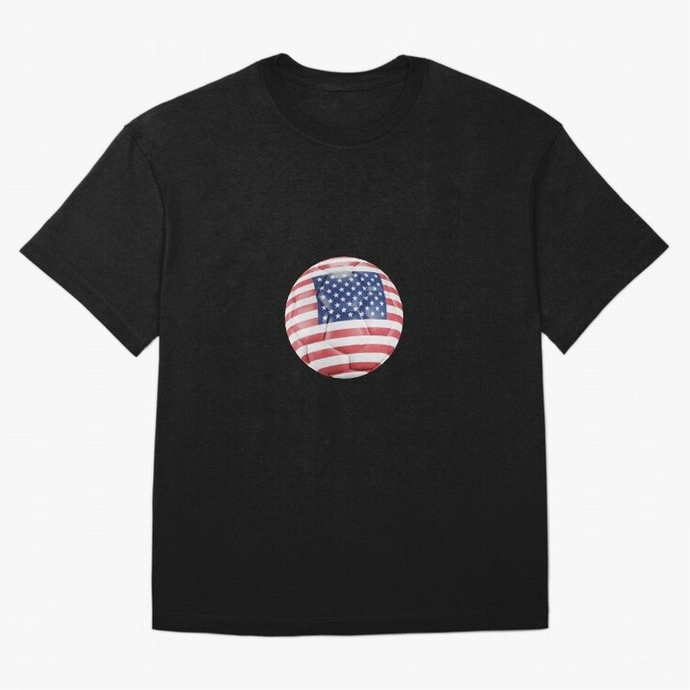 USA Soccer Oversized T-Shirt Carry the FIFA World Cup 2026 Group Stage Journey through Haaland and Mbappe Highlights, Spain and Netherlands Pride, Sports Nostalgia, International Competition, Famous Players and Unforgettable Victories; Great for