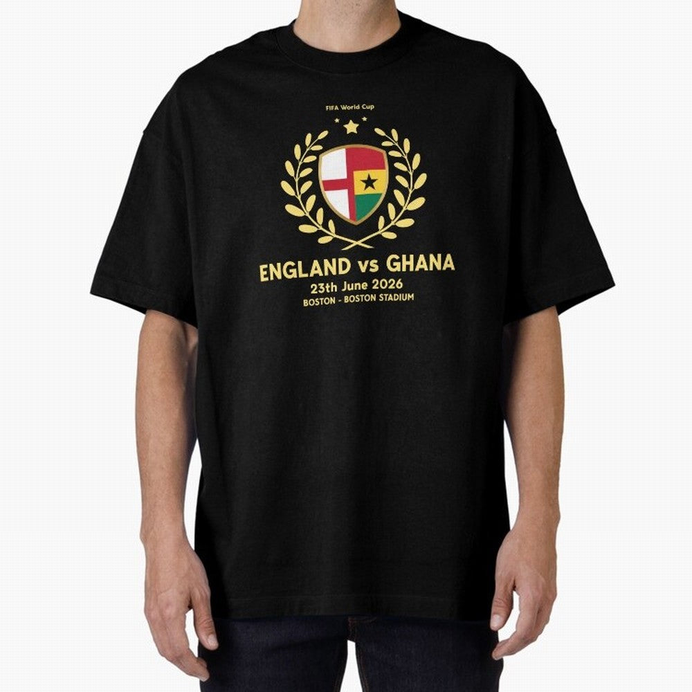 FIFA World Cup - England v Ghana Oversized T-Shirt Relive the FIFA World Cup 2026 Group Stage Journey through Neymar Highlights, Brazil, Portugal and Argentina Pride, Supporter Pride, Iconic Celebrations, Legendary Names and Global Match Day