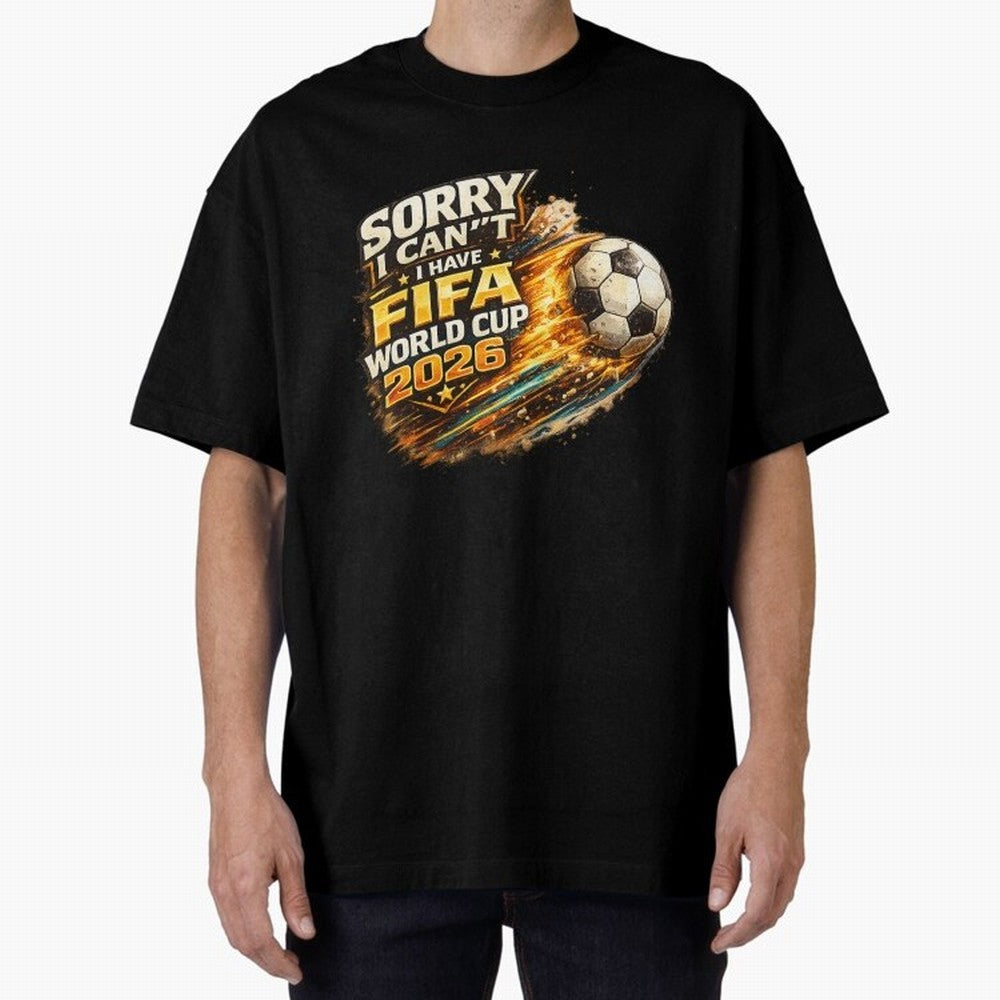 Soccer Addict Quote Design For Football Obsessed Fans Funny FIFA World Cup 2026 Oversized T-Shirt Experience Global Football Passion for FIFA World Cup 2026 USA Canada Mexico, Connected to CR7, Argentina, France and Brazil, Tournament Hype,