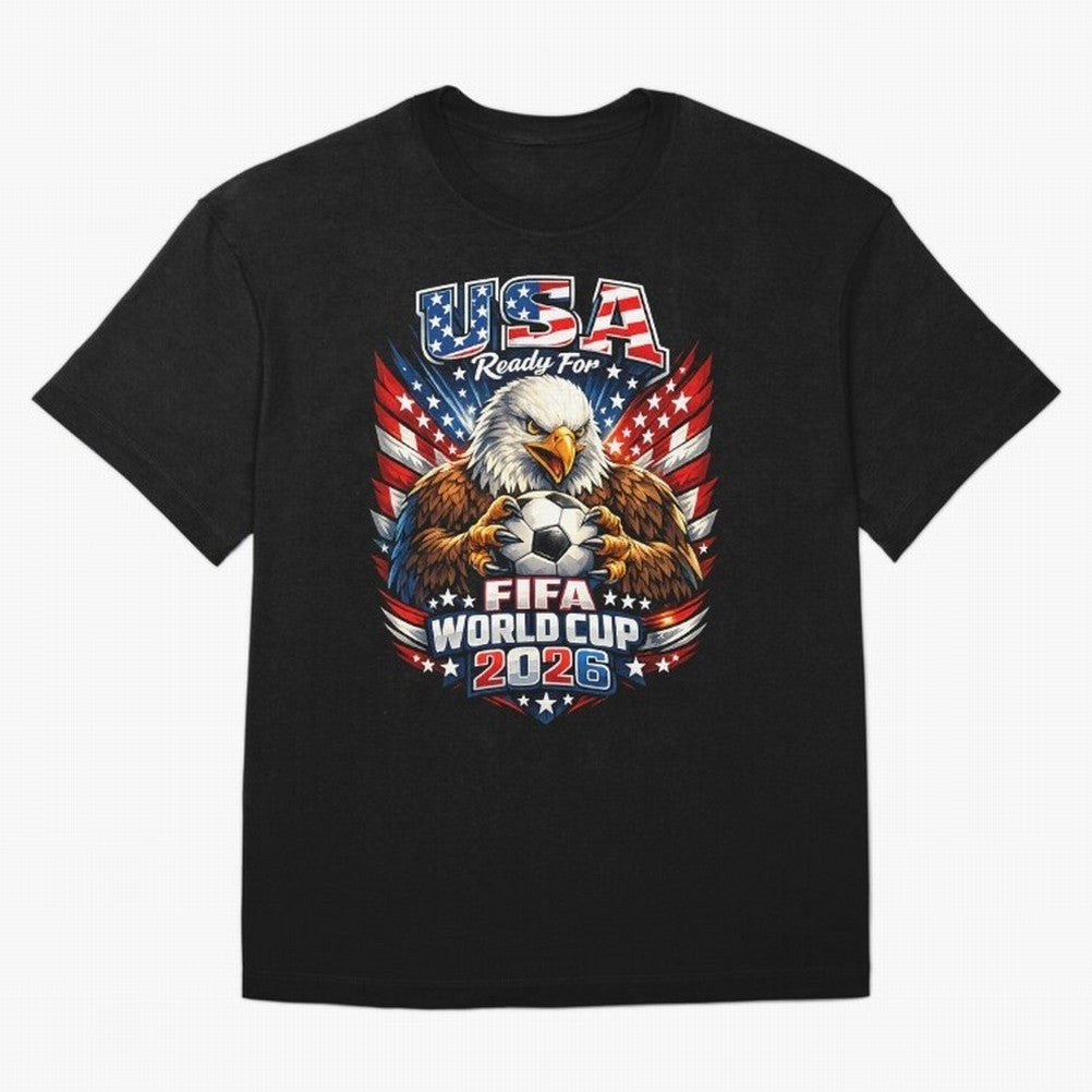 Soccer Pride Design For American Football Fans USA FIFA World Cup 2026 Oversized T-Shirt Upgrade Match Day Hype around FIFA World Cup 2026, Messi, CR7 and Mbappe, Netherlands, Football History, Final Match Energy, Crowd Noise and Once in a Lifetime