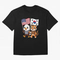 The American eagle and its friend the South Korean tiger Oversized T-Shirt Support FIFA World Cup 2026 Group Stage Spirit, with England, France and Netherlands, CR7 and Messi, Soccer Culture, Superstar Moments, National Team Dreams and Competitive