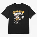 Purr-fect Strike Oversized T-Shirt Represent Fans Who Live for Match Day Hype around FIFA World Cup 2026 Group Stage, Messi, CR7 and Mbappe, Portugal, Spain and Germany, Champion Mindset, Group Stage Buzz, Knockout Tension and Passionate Fan