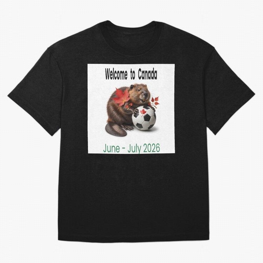 Welcome to Canada June July Soccer 2026 Oversized T-Shirt Celebrate Football Heritage in the FIFA World Cup 2026 Group Stage Journey through Haaland and Mbappe Highlights, Portugal, Spain and Germany Pride, Stadium Memories, Football Loyalty,