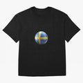 Sweden Football Oversized T-Shirt Live for the Drama of Global Football Passion for FIFA World Cup 2026, Driven by Neymar, France, Worldwide Fan Energy, Dramatic Goals, Stadium Lights and Championship Celebrations; Ideal for Fans Who Follow Messi,