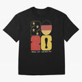 Germany Football World Cup 2026 - Die Mannschaft Retro Typography Oversized T-Shirt Support FIFA World Cup 2026 USA Canada Mexico Spirit, Built around Netherlands, Messi, Neymar and Mbappe, Worldwide Fan Energy, Dramatic Goals, Stadium Lights and