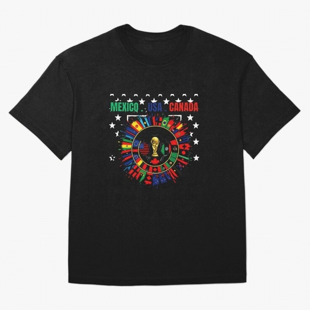 Multinational Nations Flags Badge Oversized T-Shirt Keep Football History Alive during the FIFA World Cup 2026 Journey through Cristiano Ronaldo, Haaland and CR7 Highlights, Argentina, France and Brazil Pride, Champion Mindset, Group Stage Buzz,