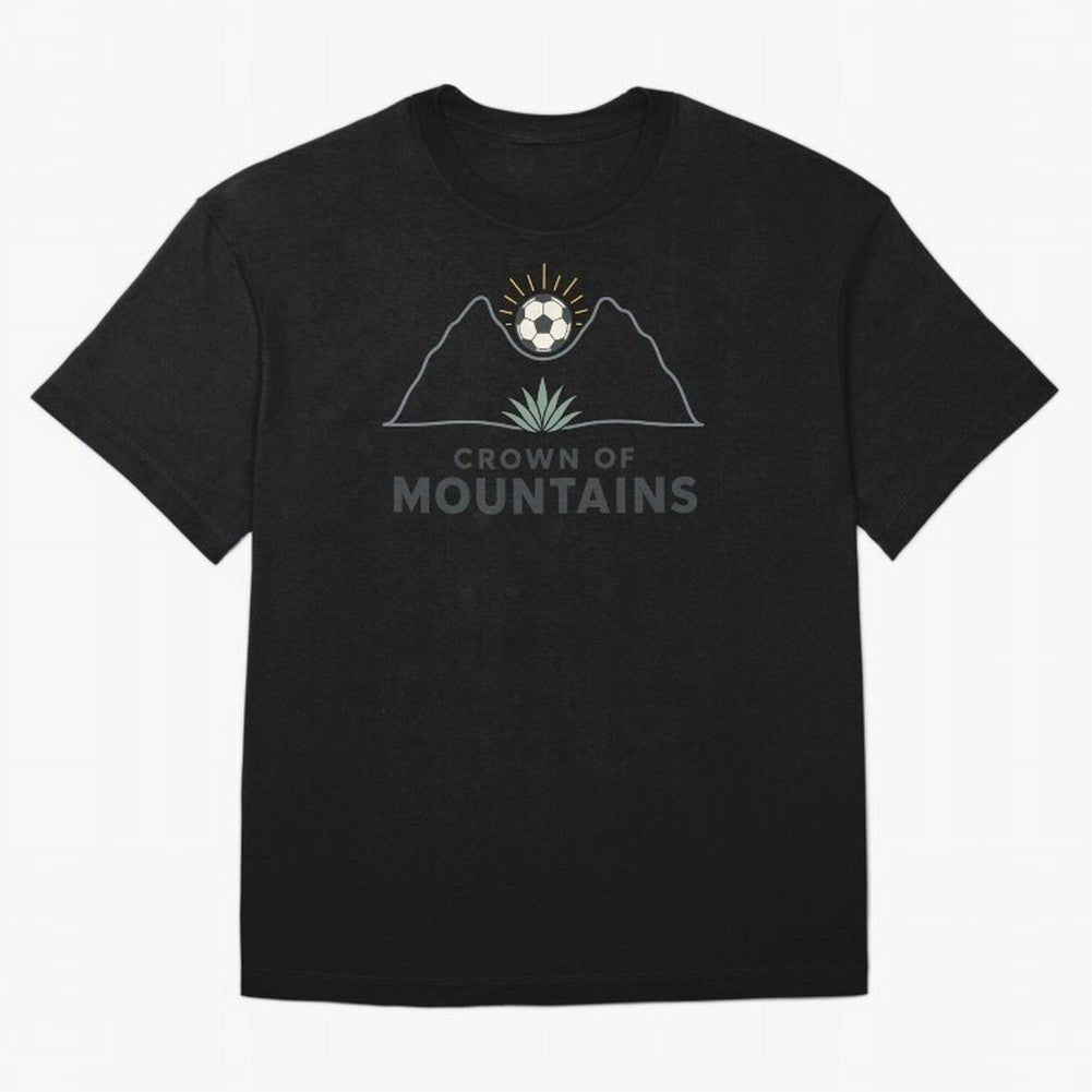 Crown of Mountains Oversized T-Shirt Cheer for FIFA World Cup 2026 USA Canada Mexico Spirit, Featuring France, CR7, Match Day Excitement, Supporter Culture, Golden Goals and Global Football Passion; Created for Match Day Parties, Soccer Gifts, Fan