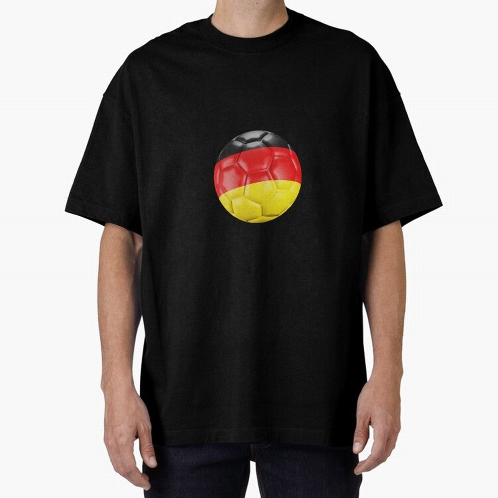 Germany Oversized T-Shirt Celebrate the Biggest Stage of FIFA World Cup 2026 Group Stage for Fans of Cristiano Ronaldo, Haaland and CR7 and Portugal, Bringing Championship Spirit, Famous Goals, Roaring Crowds and International Football Unity;