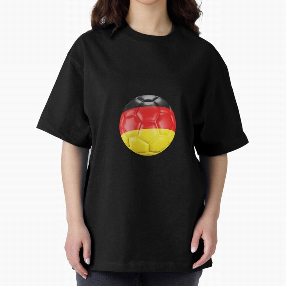 Germany Oversized T-Shirt Celebrate the Biggest Stage of FIFA World Cup 2026 Group Stage for Fans of Cristiano Ronaldo, Haaland and CR7 and Portugal, Bringing Championship Spirit, Famous Goals, Roaring Crowds and International Football Unity;
