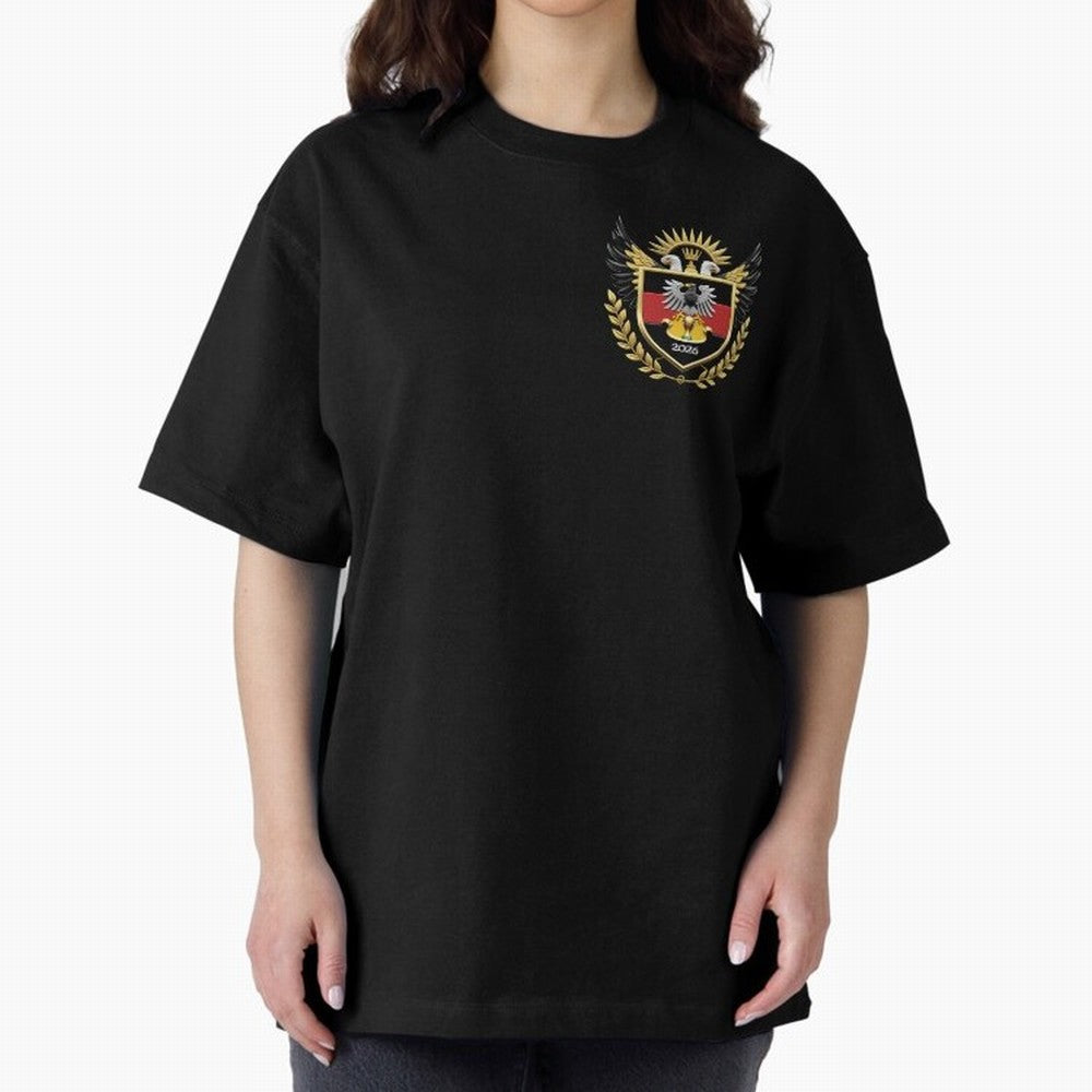 Germany World Cup 2026 Oversized T-Shirt Support FIFA World Cup 2026 for Fans of Haaland and Mbappe and Netherlands, Bringing Game Day Rituals, Football Legends, Country Pride and the Road to the Final; Perfect for Supporters Who Want Bold Football