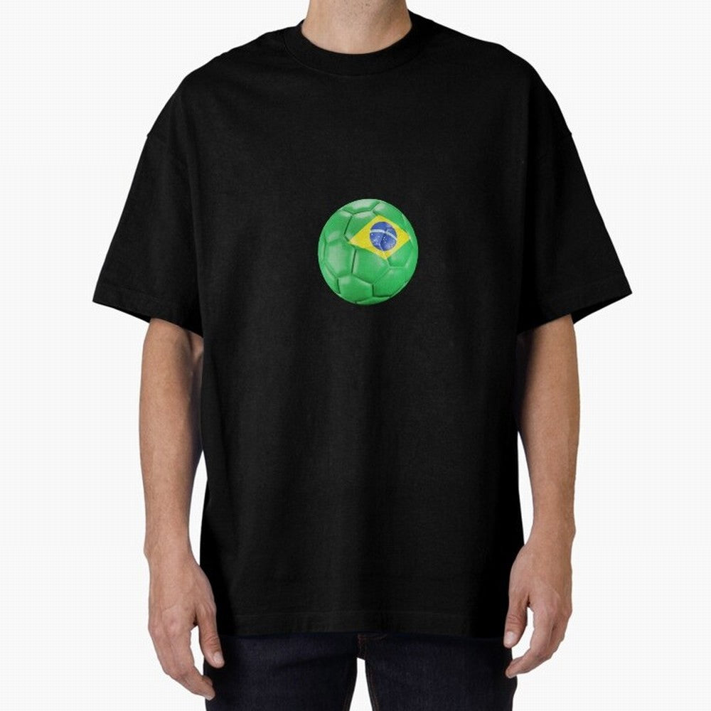 Brazil Oversized T-Shirt Embrace FIFA World Cup 2026 Spirit, Inspired by Portugal, Cristiano Ronaldo, Haaland and CR7, Champion Mindset, Group Stage Buzz, Knockout Tension and Passionate Fan Culture; Perfect for Fans, Collectors, Family Gatherings,