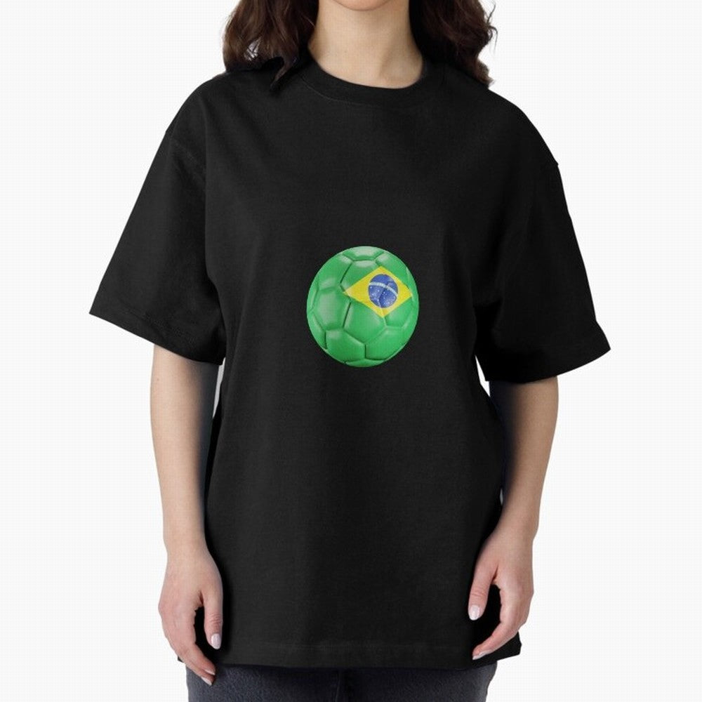 Brazil Oversized T-Shirt Embrace FIFA World Cup 2026 Spirit, Inspired by Portugal, Cristiano Ronaldo, Haaland and CR7, Champion Mindset, Group Stage Buzz, Knockout Tension and Passionate Fan Culture; Perfect for Fans, Collectors, Family Gatherings,