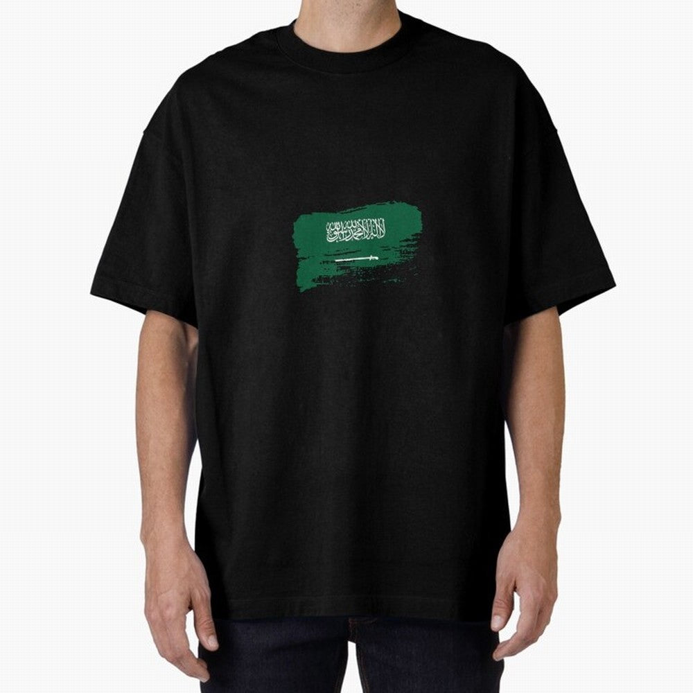 Saudi Arabia Oversized T-Shirt Capture the FIFA World Cup 2026 Journey through Messi, CR7 and Mbappe Highlights, Brazil Pride, Retro Football Energy, Iconic Rivalries, Trophy Chase Drama and Stadium Atmosphere; Made for Collectors Who Enjoy Iconic