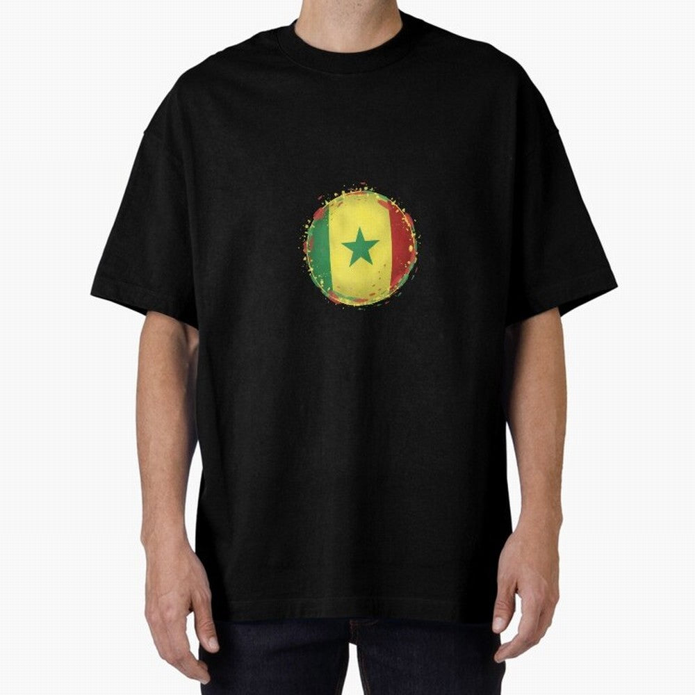 Senegal Oversized T-Shirt Celebrate Golden Goal Energy in FIFA World Cup 2026 Group Stage Centered on Messi, CR7 and Mbappe, France and Portugal Energy, Retro Football Energy, Iconic Rivalries, Trophy Chase Drama and Stadium Atmosphere; Made for