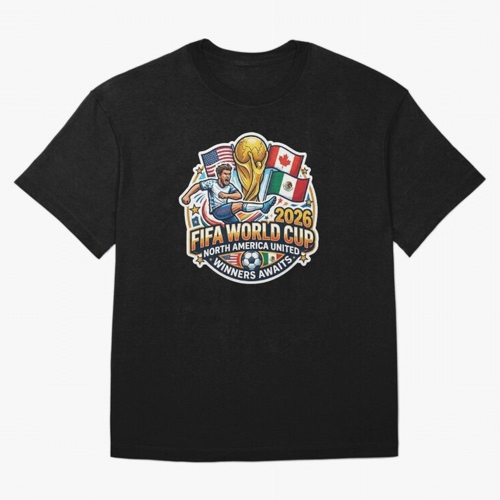 FIFA World Cup 2026 North America United Oversized T-Shirt Support the Legends of the FIFA World Cup 2026 Group Stage Journey through Neymar Highlights, Brazil Pride, Stadium Chants, National Pride, Trophy Dreams and Unforgettable Football