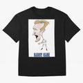 Harry Kane Caricature Print Oversized T-Shirt Represent FIFA World Cup 2026 USA Canada Mexico Spirit, with Portugal, Messi, Football Passion, Legendary Performances, Festival Vibes and Supporter Community; Perfect for Fans, Collectors, Family