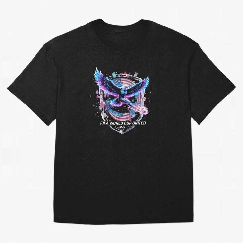 FIFA World Cup 2026 United Eagle Soccer Art T-Shirt_86867742 Oversized T-Shirt Keep the Legacy of Global Football Passion for FIFA World Cup 2026, Centered on Haaland, England and Germany, Supporter Pride, Iconic Celebrations, Legendary Names and