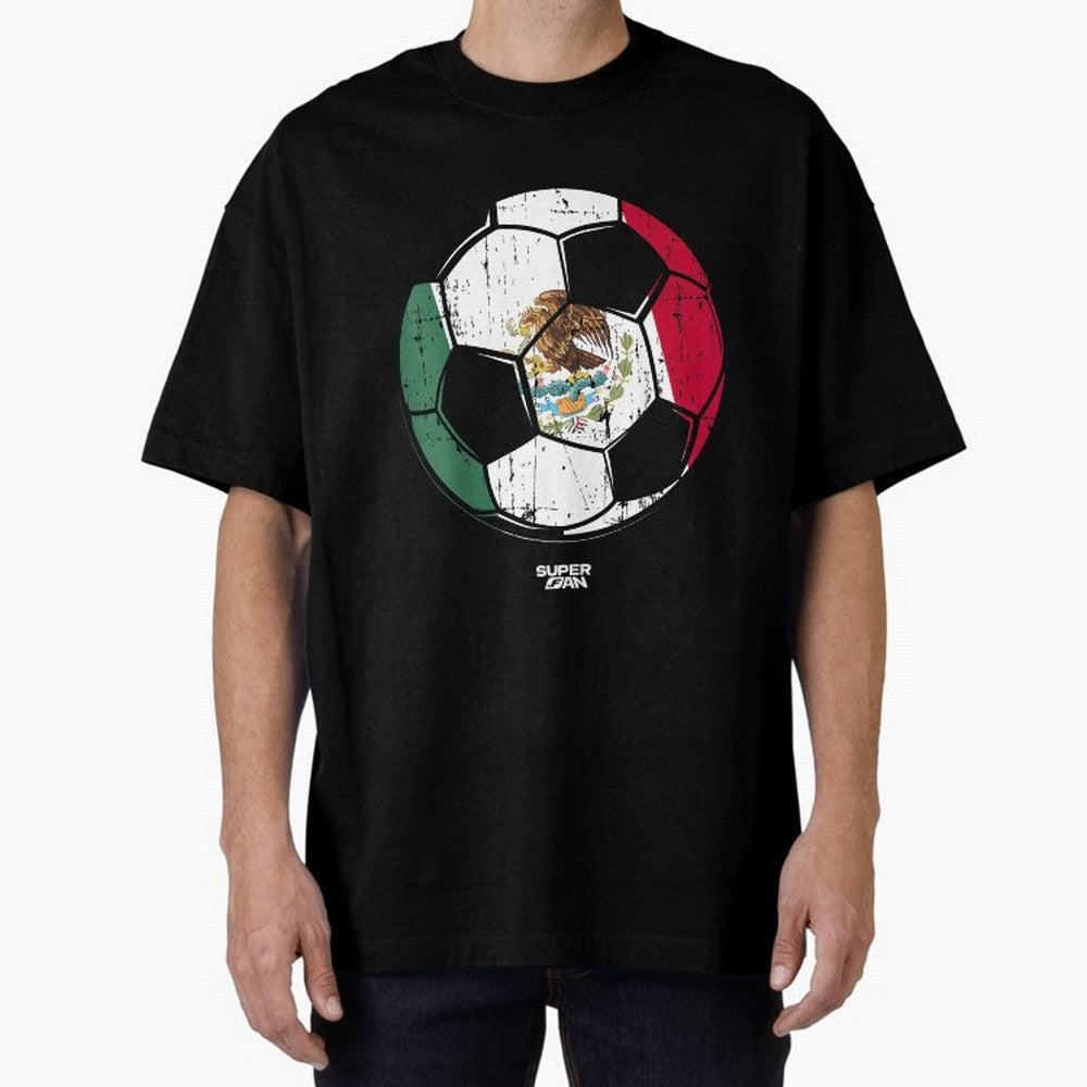 2026 Mexico Soccer Fan World Cup Oversized T-Shirt Share the Excitement of FIFA World Cup 2026 Group Stage Spirit, Made for Spain, Neymar, Haaland and Cristiano Ronaldo, Vintage Soccer Flavor, Modern Football Stars, National Flags and Final Night