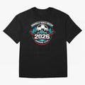 World Soccer Tournament Cup 2026 Kansas City Oversized T-Shirt Make Game Day About Global Football Passion for FIFA World Cup 2026 USA Canada Mexico, Highlighting Messi, Neymar and Mbappe, Argentina, France and Brazil, Worldwide Fan Energy,